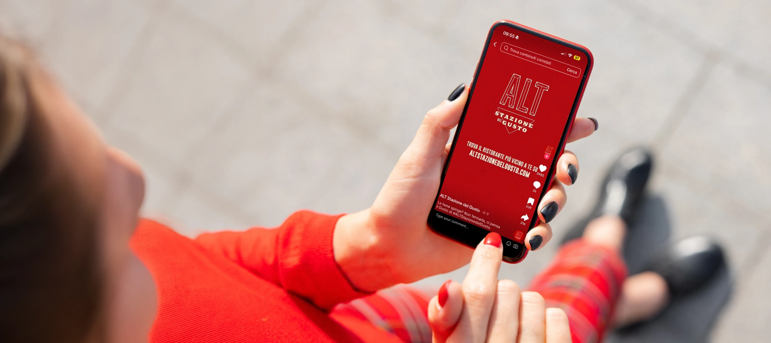TikTok con ALT Stazione del Gusto ENilive